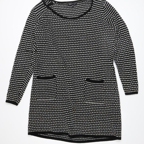 Jeffrey and Paula Women’s Black Knit Shift Dress Size 20/22 Plus