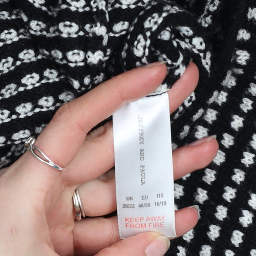 Jeffrey and Paula Women’s Black Knit Shift Dress Size 20/22 Plus