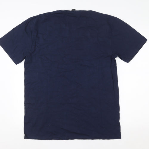 Gildan Men's Blue Funny Graphic 'Can You Hear Me Now?' T-Shirt Size L