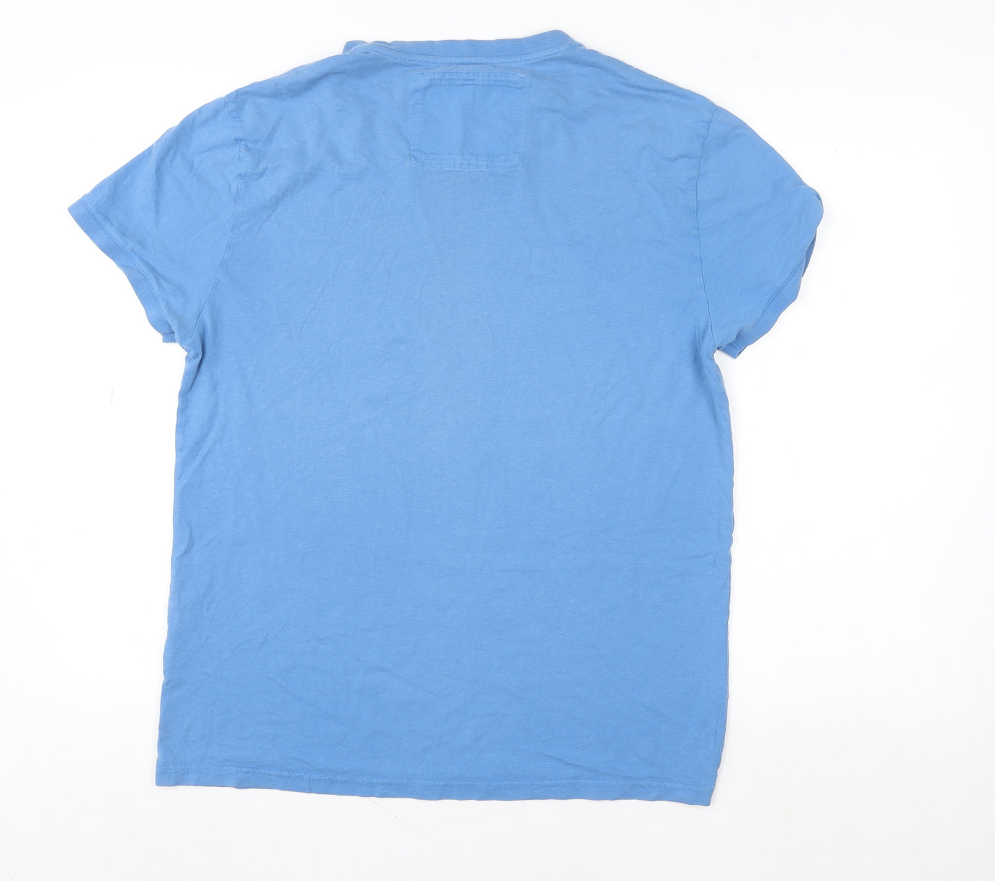 BC London Men Blue Mexico 70 Graphic Cotton T-Shirt Size L Retro Sports Tee