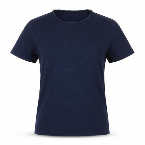 Uniqlo Women Blue XS Basic Crew Neck Cotton T-Shirt