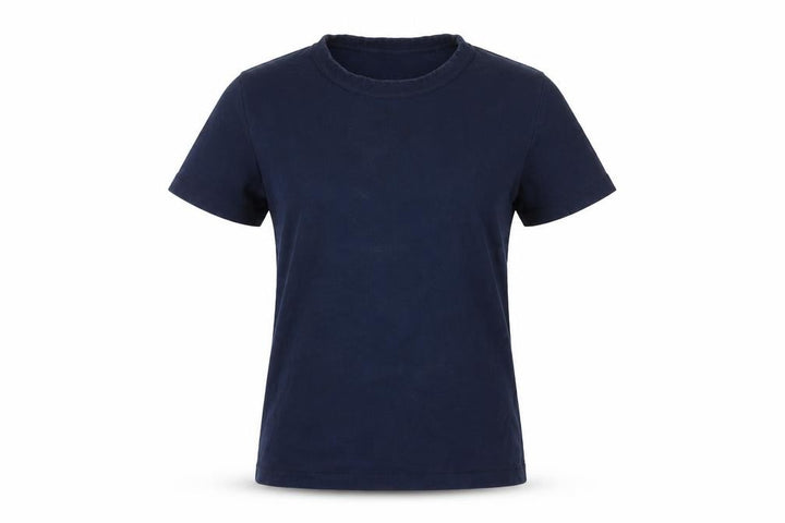 Uniqlo Women Blue XS Basic Crew Neck Cotton T-Shirt