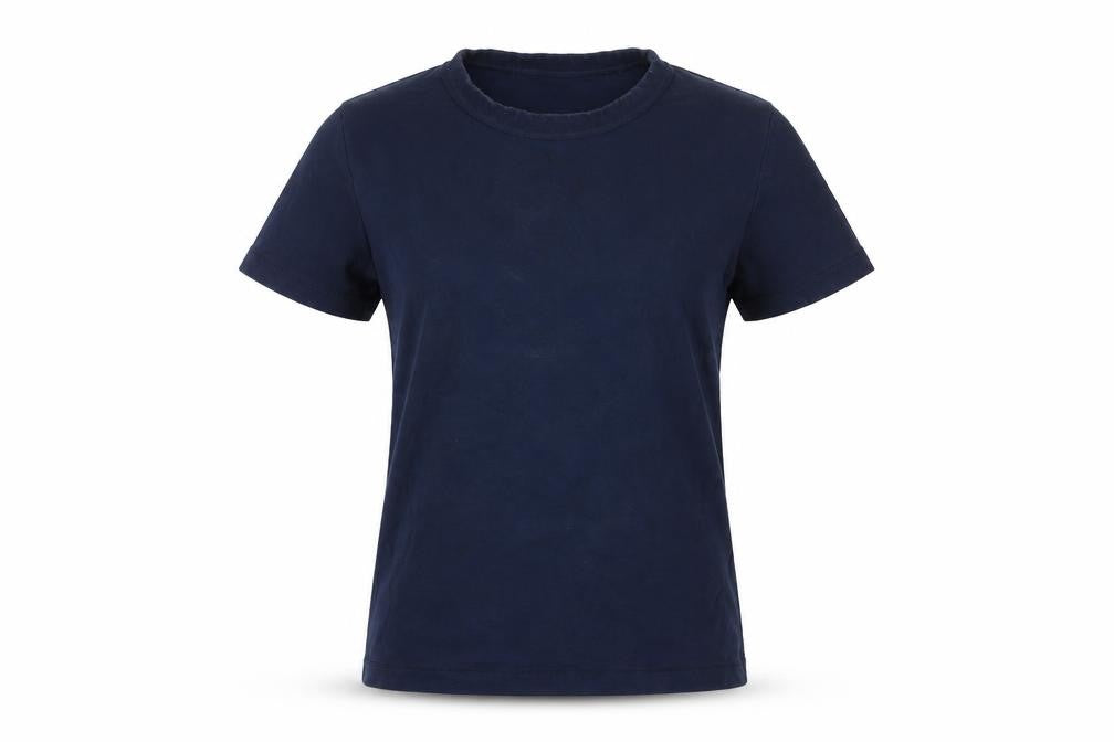 Uniqlo Women Blue XS Basic Crew Neck Cotton T-Shirt