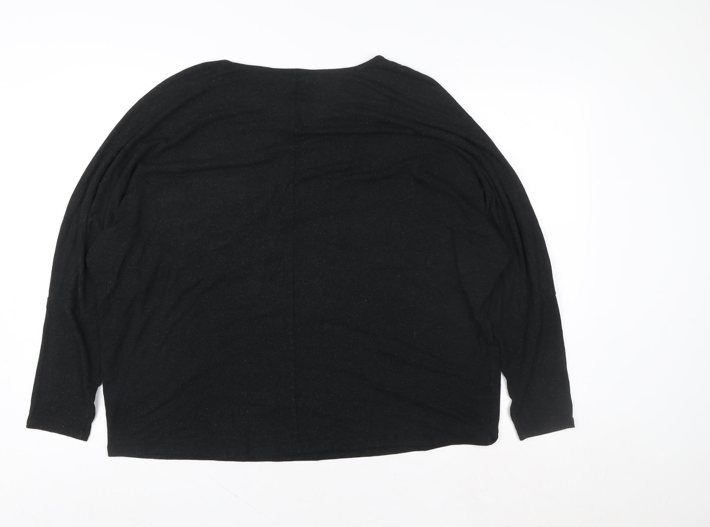 Dorothy Perkins Women Black UK 18 Pullover Sweatshirt Pearl Accent