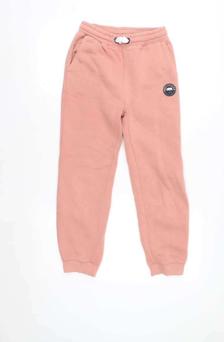 Soulcal & Co Girls Pink Jogger Sweatpants Age 13 Years Fleece Casual Trousers