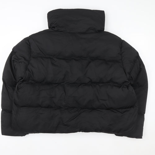 In The Style Women’s Black Cropped Puffer Jacket Size 20 Winter Coat