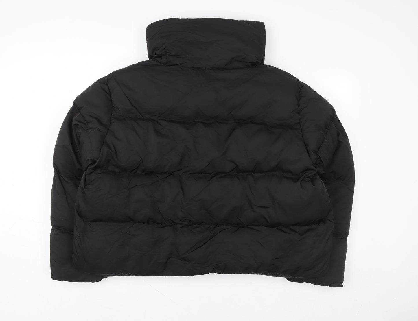 In The Style Women’s Black Cropped Puffer Jacket Size 20 Winter Coat