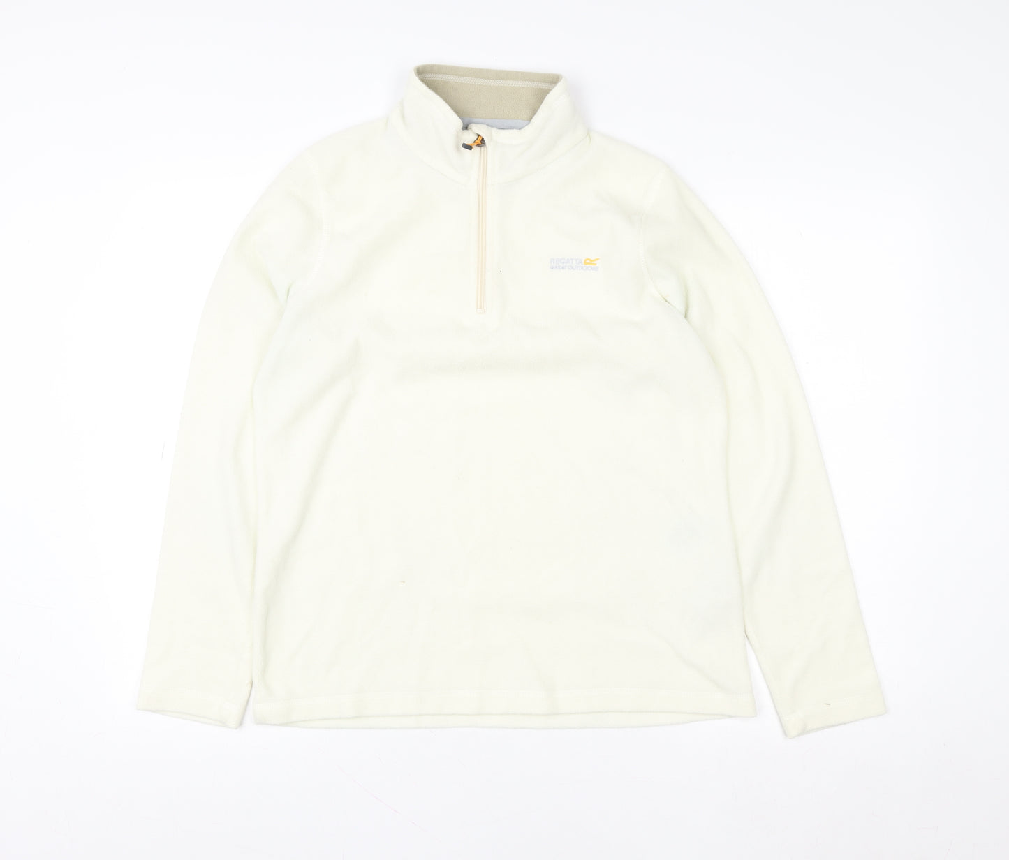 Regatta Women Beige Fleece 1/4 Zip Pullover Sweatshirt UK 12