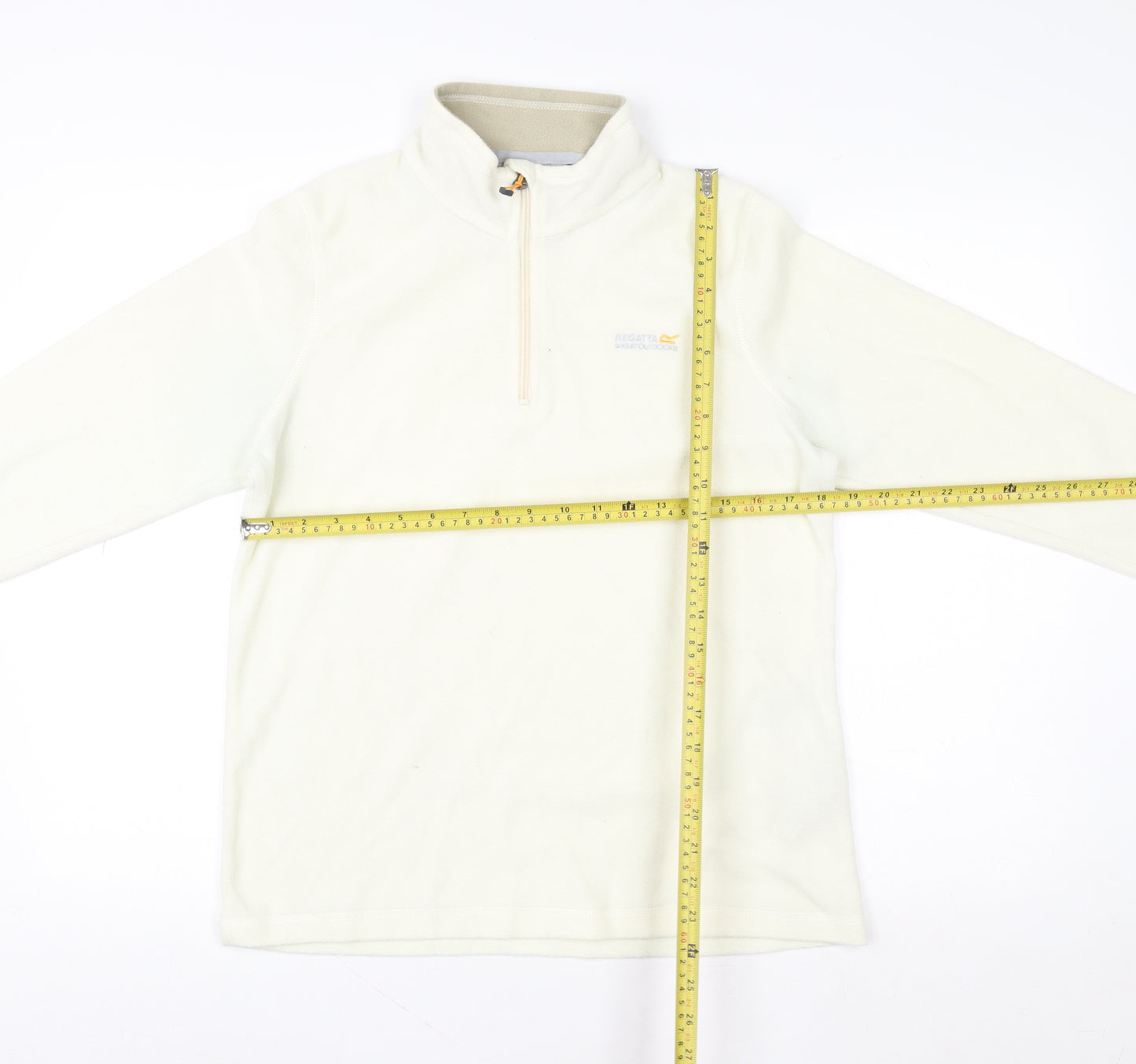 Regatta Women Beige Fleece 1/4 Zip Pullover Sweatshirt UK 12