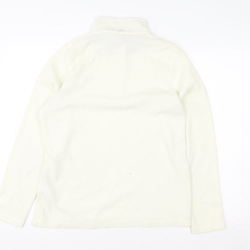 Regatta Women Beige Fleece 1/4 Zip Pullover Sweatshirt UK 12