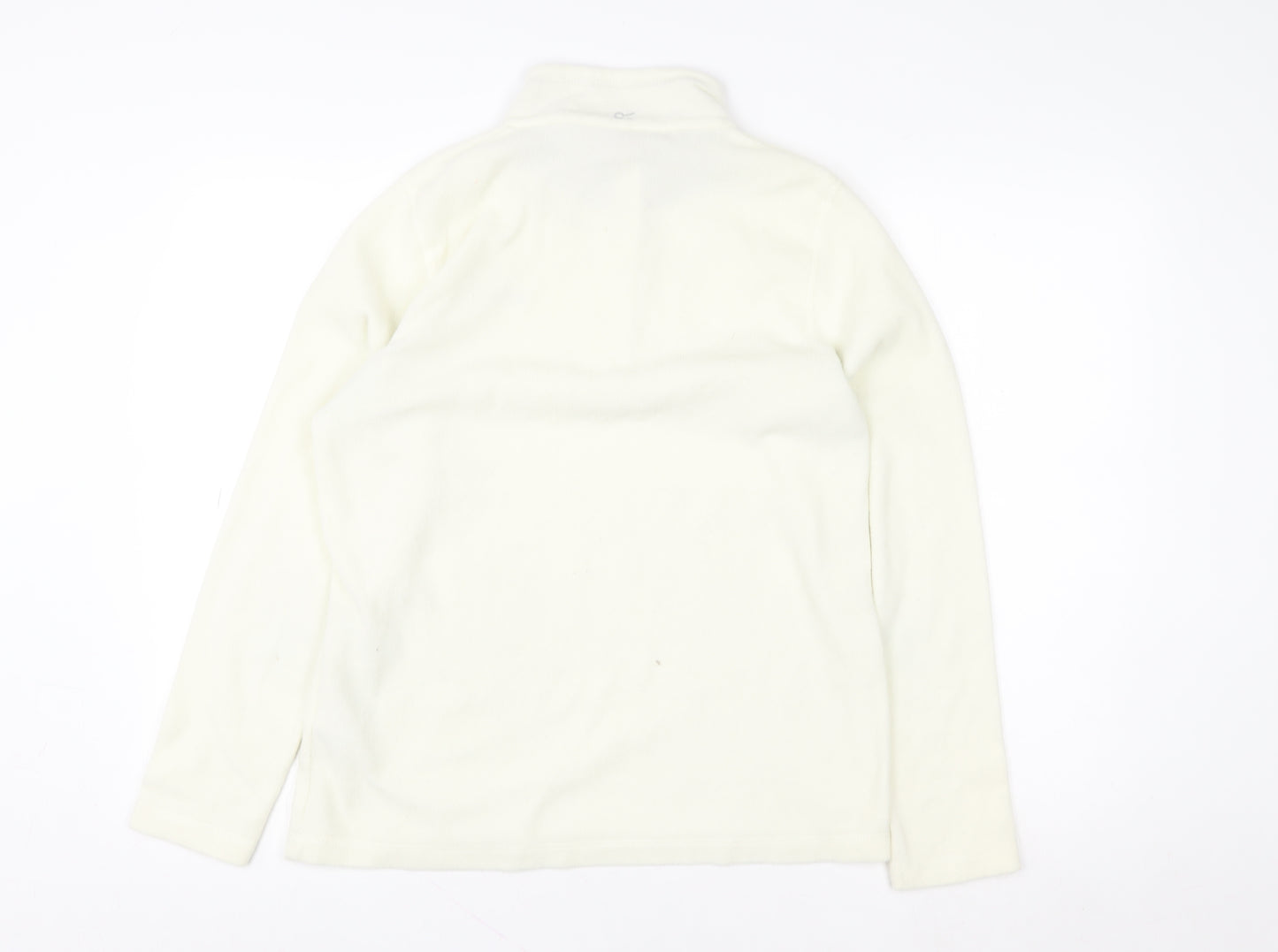 Regatta Women Beige Fleece 1/4 Zip Pullover Sweatshirt UK 12