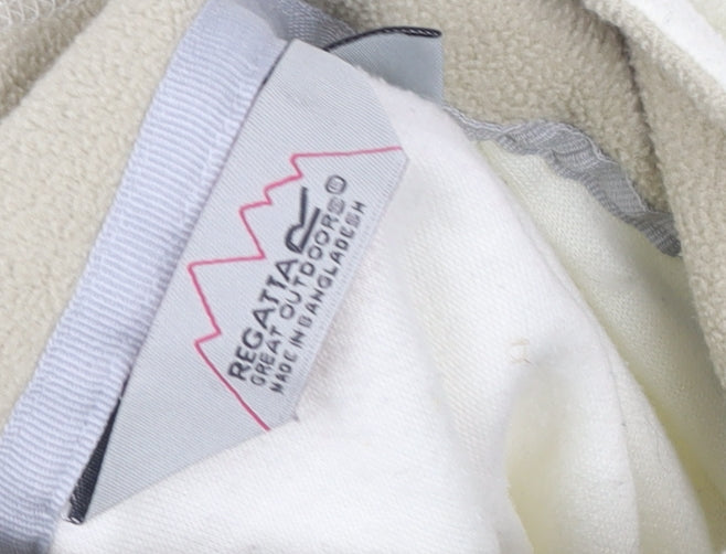 Regatta Women Beige Fleece 1/4 Zip Pullover Sweatshirt UK 12