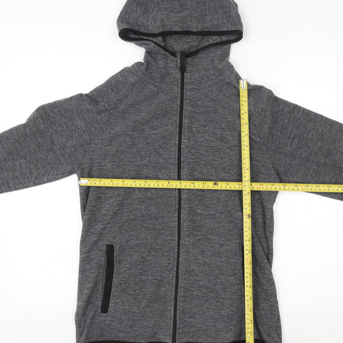 Mountain Warehouse Women Grey XS Full Zip Hooded Fleece Hoodie