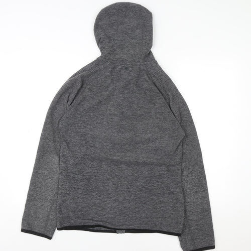 Mountain Warehouse Women Grey XS Full Zip Hooded Fleece Hoodie