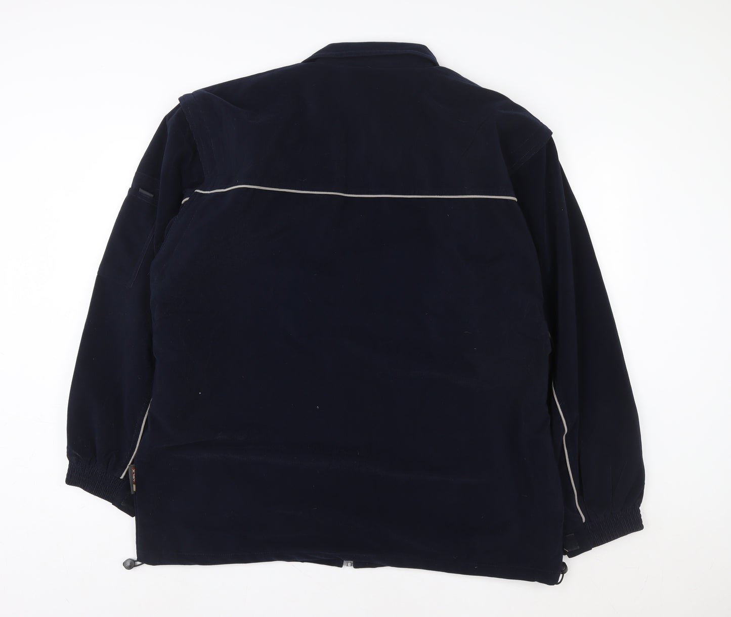 APLX Men's Blue 2XL Reflective Full Zip Sports Jacket