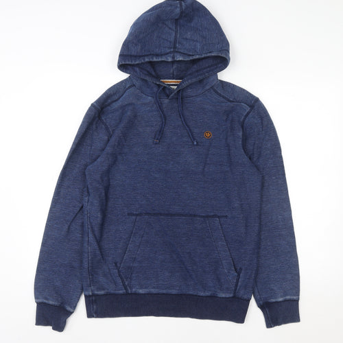 Fat Face Womens Blue Pullover Hoodie Small Cotton Blend Casual