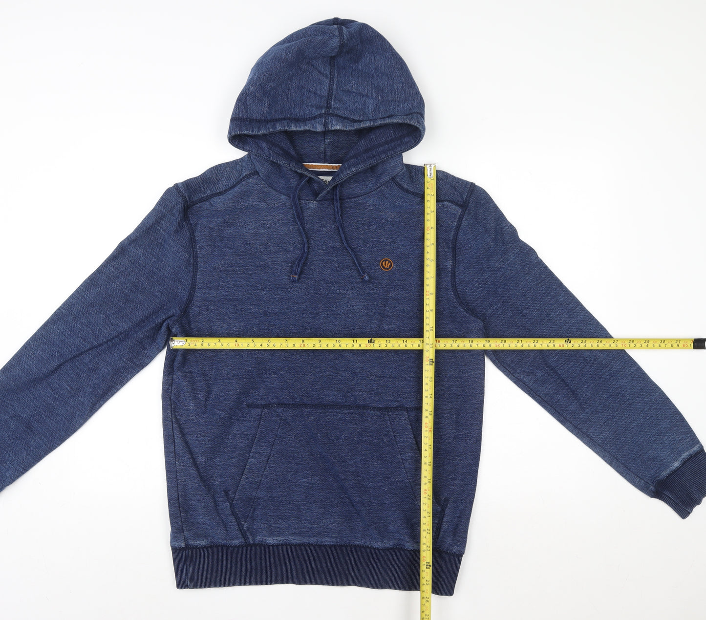 Fat Face Womens Blue Pullover Hoodie Small Cotton Blend Casual