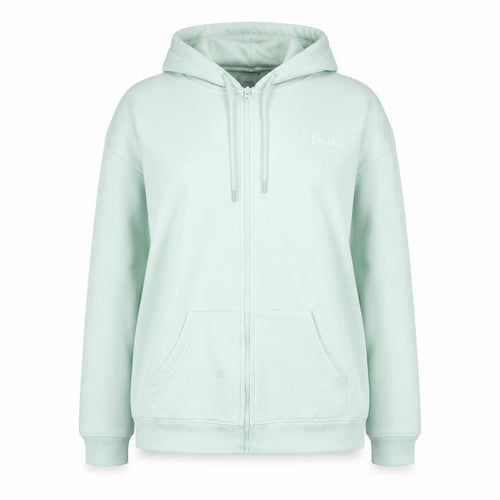 Bench Women Mint Green Full Zip Hoodie Size L UK 14 Hooded Sweatshirt
