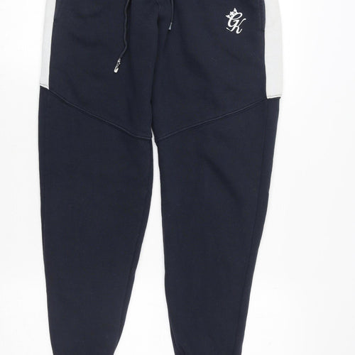 Gym King Men's Blue Jogger Trousers XS Slim Fit Activewear