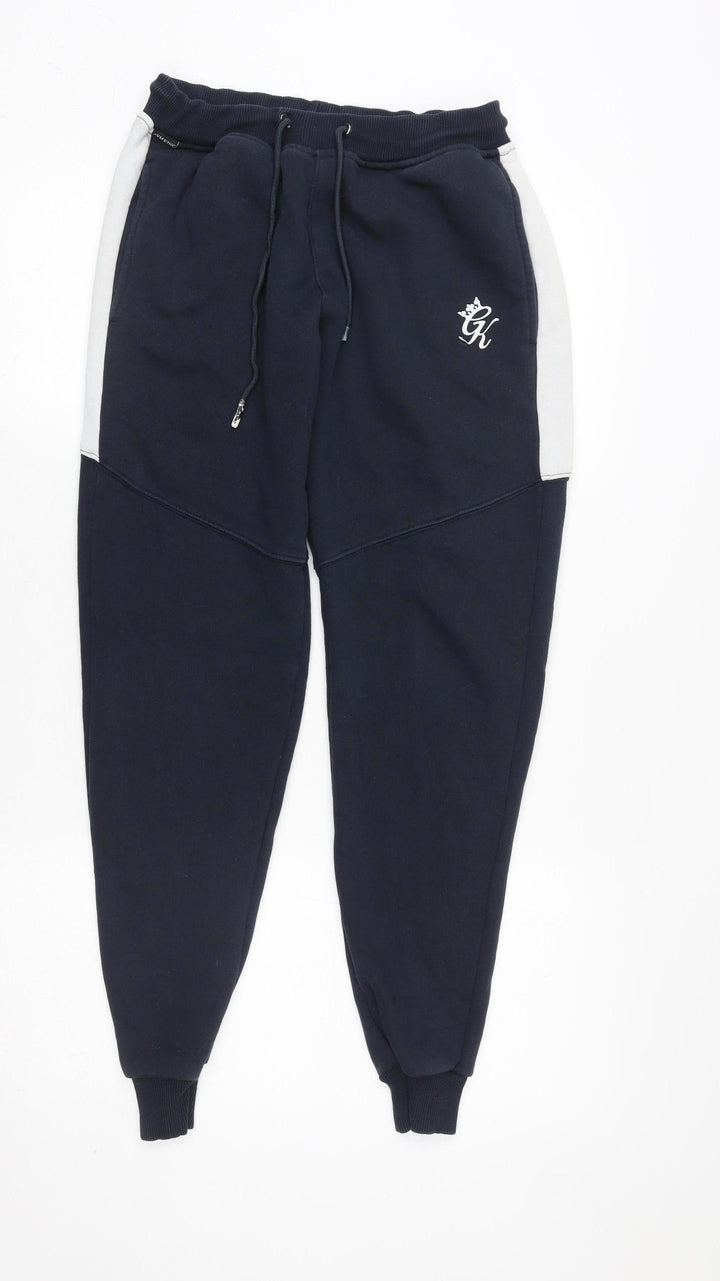 Gym King Men's Blue Jogger Trousers XS Slim Fit Activewear