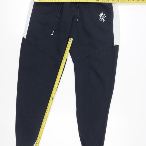 Gym King Men's Blue Jogger Trousers XS Slim Fit Activewear