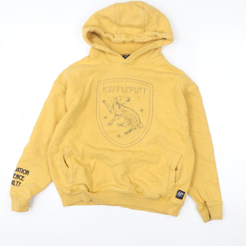Marks and Spencer Boys Yellow Hufflepuff Hoodie 10-11 Years Harry Potter