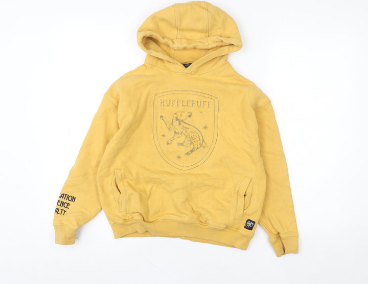 Marks and Spencer Boys Yellow Hufflepuff Hoodie 10-11 Years Harry Potter