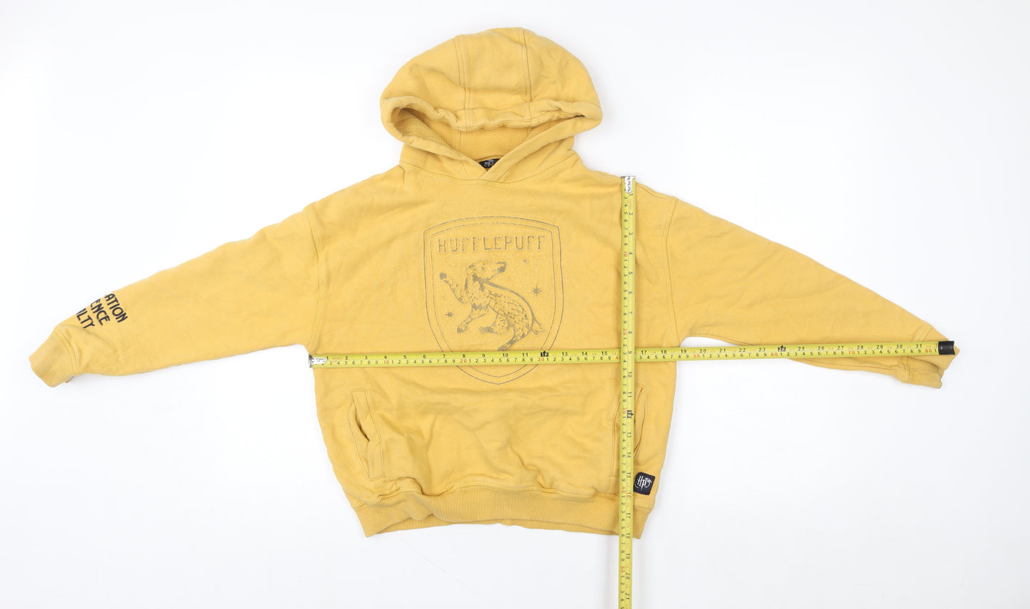 Marks and Spencer Boys Yellow Hufflepuff Hoodie 10-11 Years Harry Potter