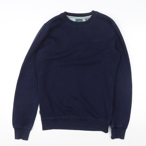 Superdry Men's Blue Crew Neck Pullover Sweatshirt XS