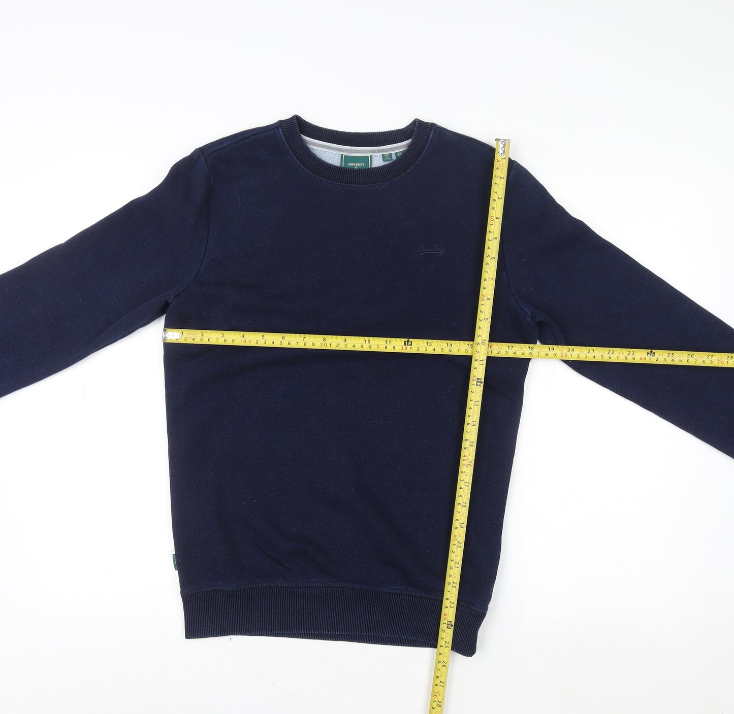 Superdry Men's Blue Crew Neck Pullover Sweatshirt XS