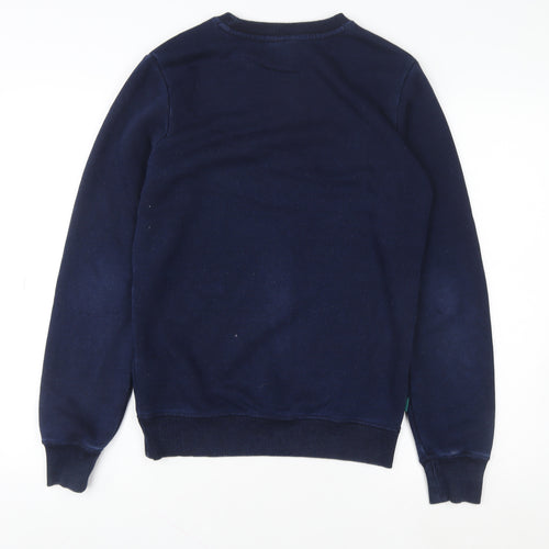 Superdry Men's Blue Crew Neck Pullover Sweatshirt XS