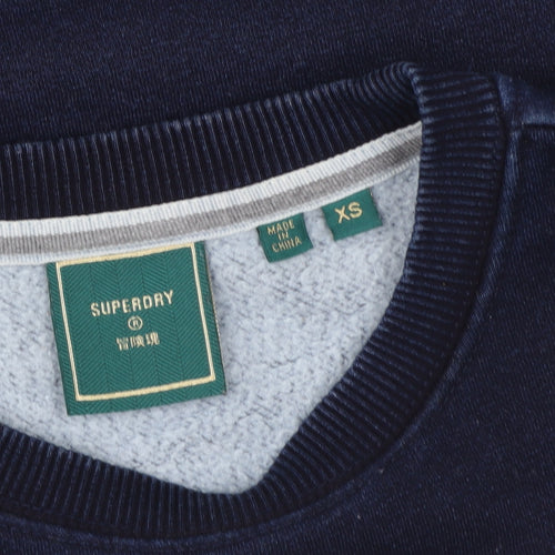 Superdry Men's Blue Crew Neck Pullover Sweatshirt XS