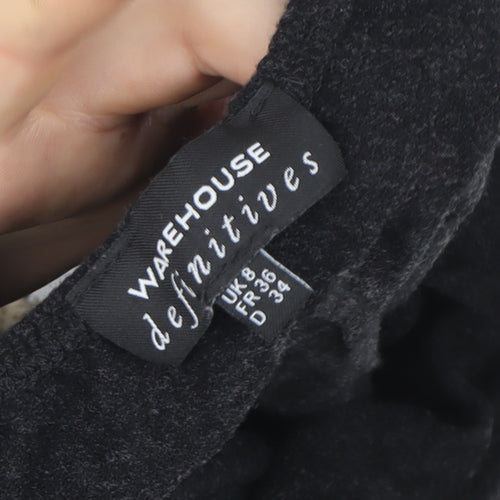 Warehouse Women's Black Off Shoulder Flutter Sleeve Blouse Size 8