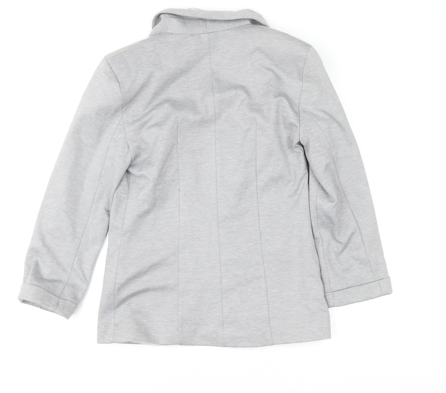 Miss Selfridge Women’s Grey Cotton Blend Blazer Jacket Size 6