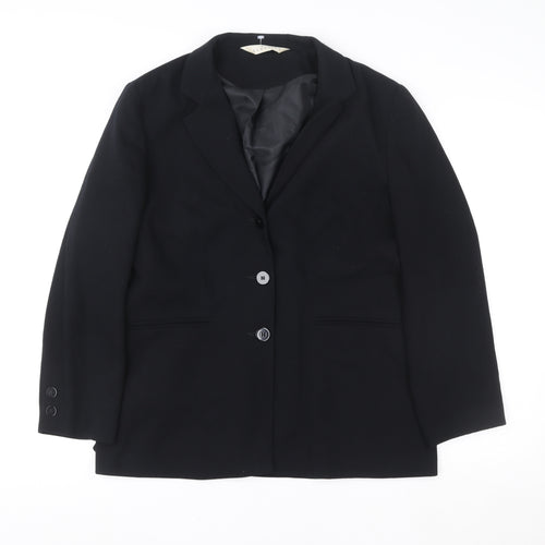 Modern Classics Women's Black Single-Breasted Blazer UK 16