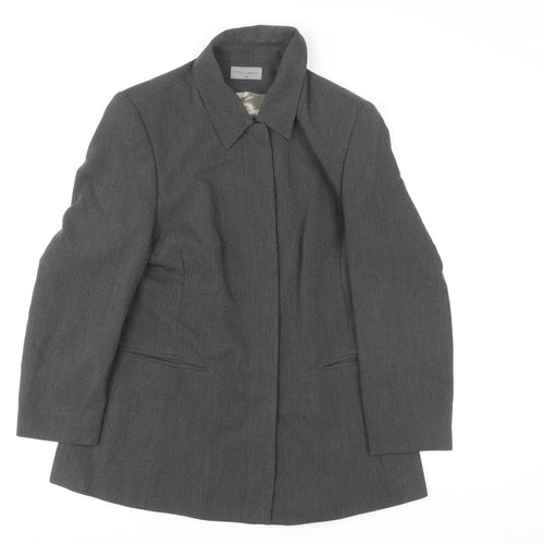 Touch Men’s Grey Classic Overcoat L 42in Lined Formal Business Wear