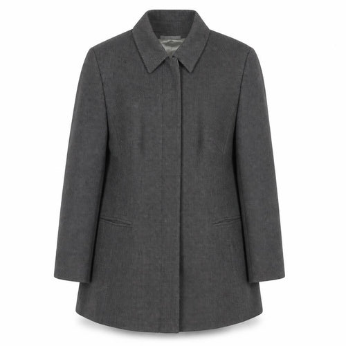 Touch Men’s Grey Classic Overcoat L 42in Lined Formal Business Wear