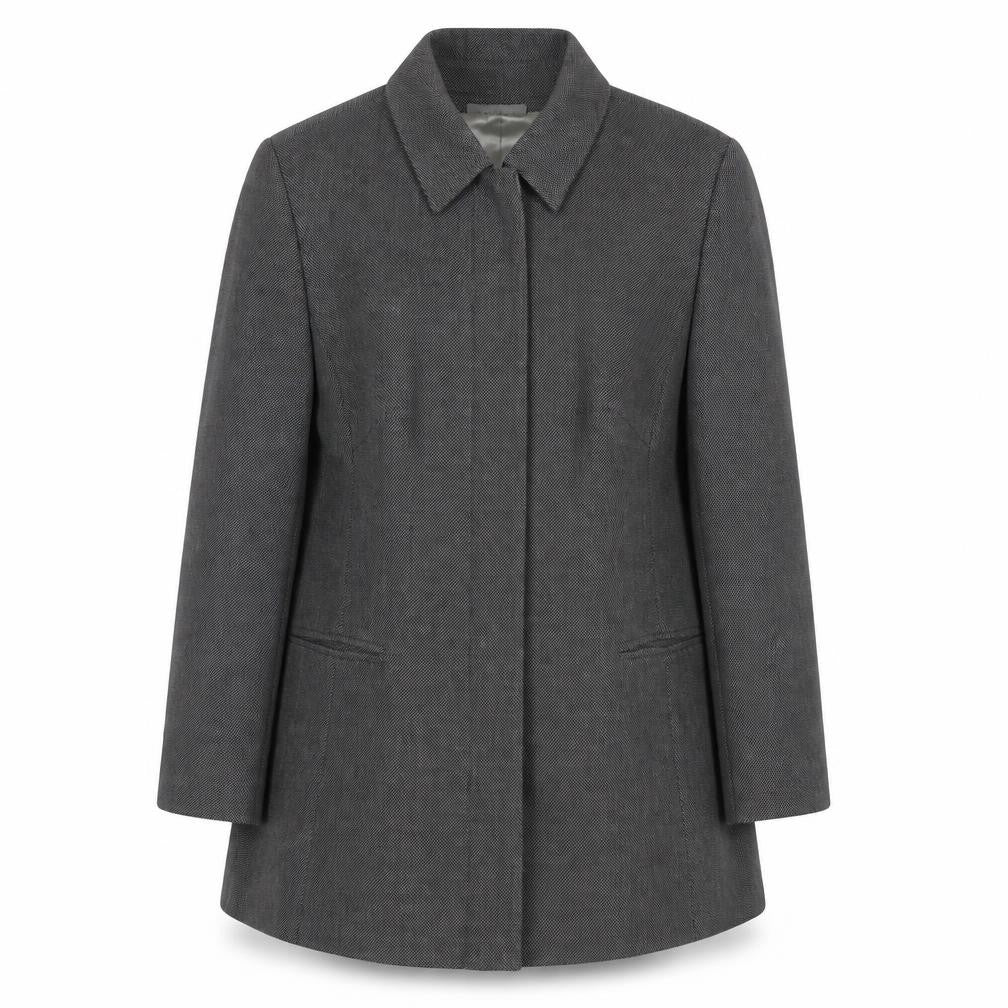 Touch Men’s Grey Classic Overcoat L 42in Lined Formal Business Wear