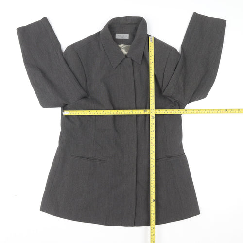 Touch Men’s Grey Classic Overcoat L 42in Lined Formal Business Wear