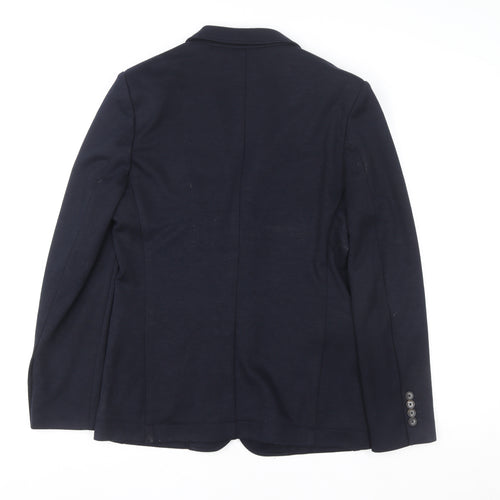 Feraud Women's Blue Wool Blazer Jacket UK 10 Classic Fit