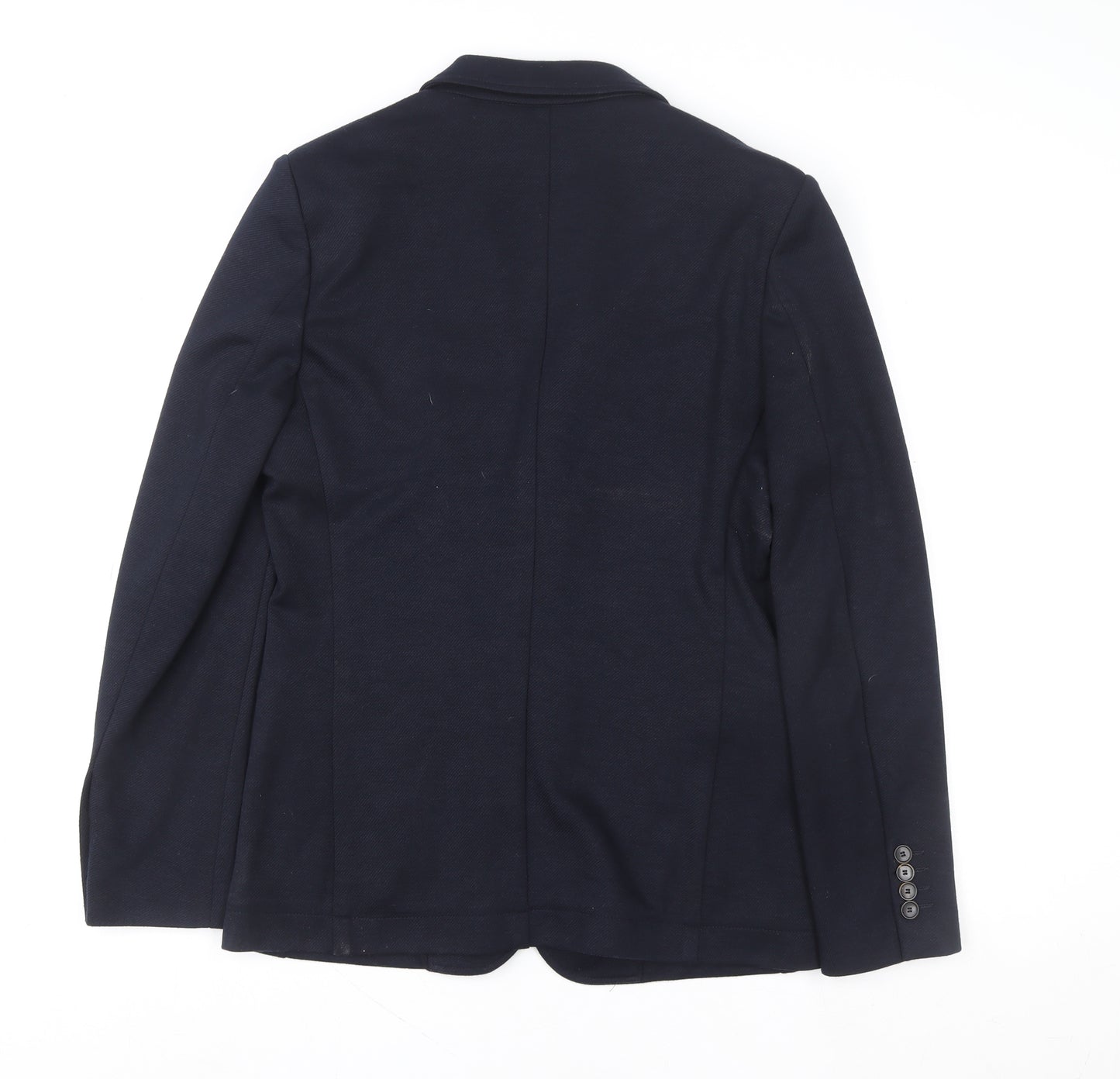 Feraud Women's Blue Wool Blazer Jacket UK 10 Classic Fit