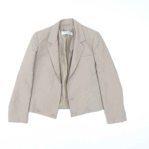 Planet Women’s Beige Blazer Jacket Size 8 Tailored Lined Workwear