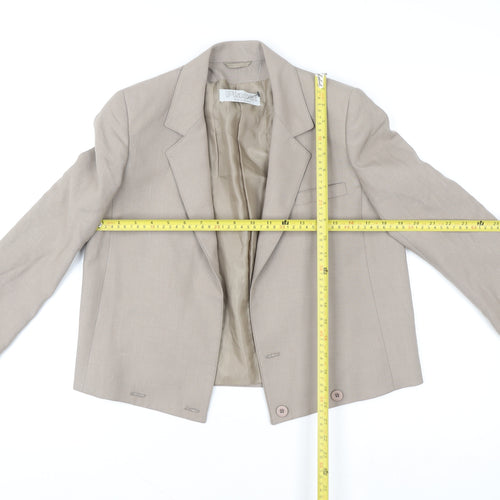Planet Women’s Beige Blazer Jacket Size 8 Tailored Lined Workwear