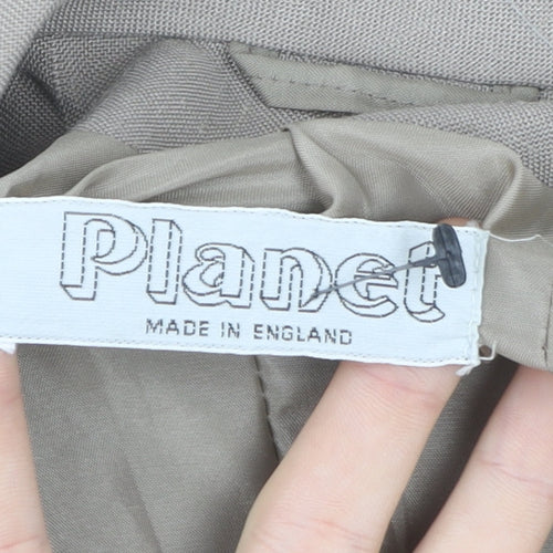 Planet Women’s Beige Blazer Jacket Size 8 Tailored Lined Workwear