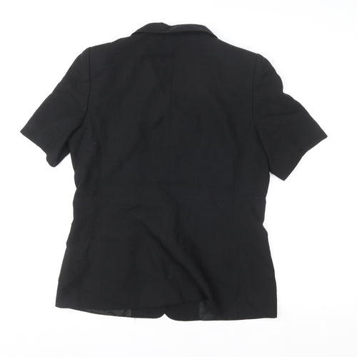 Westerlind Women's Black Short Sleeve Blazer Jacket Size 14