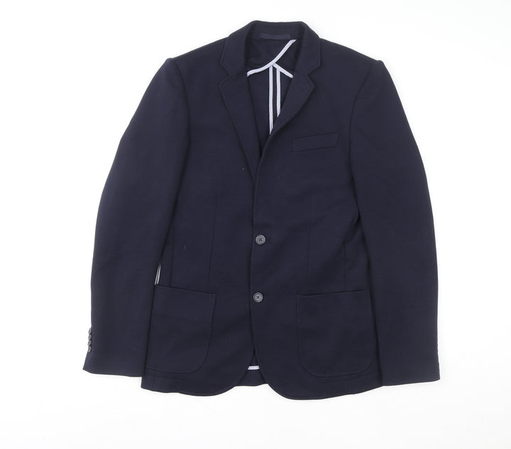 New Look Women Blue Classic Blazer Jacket Size 12