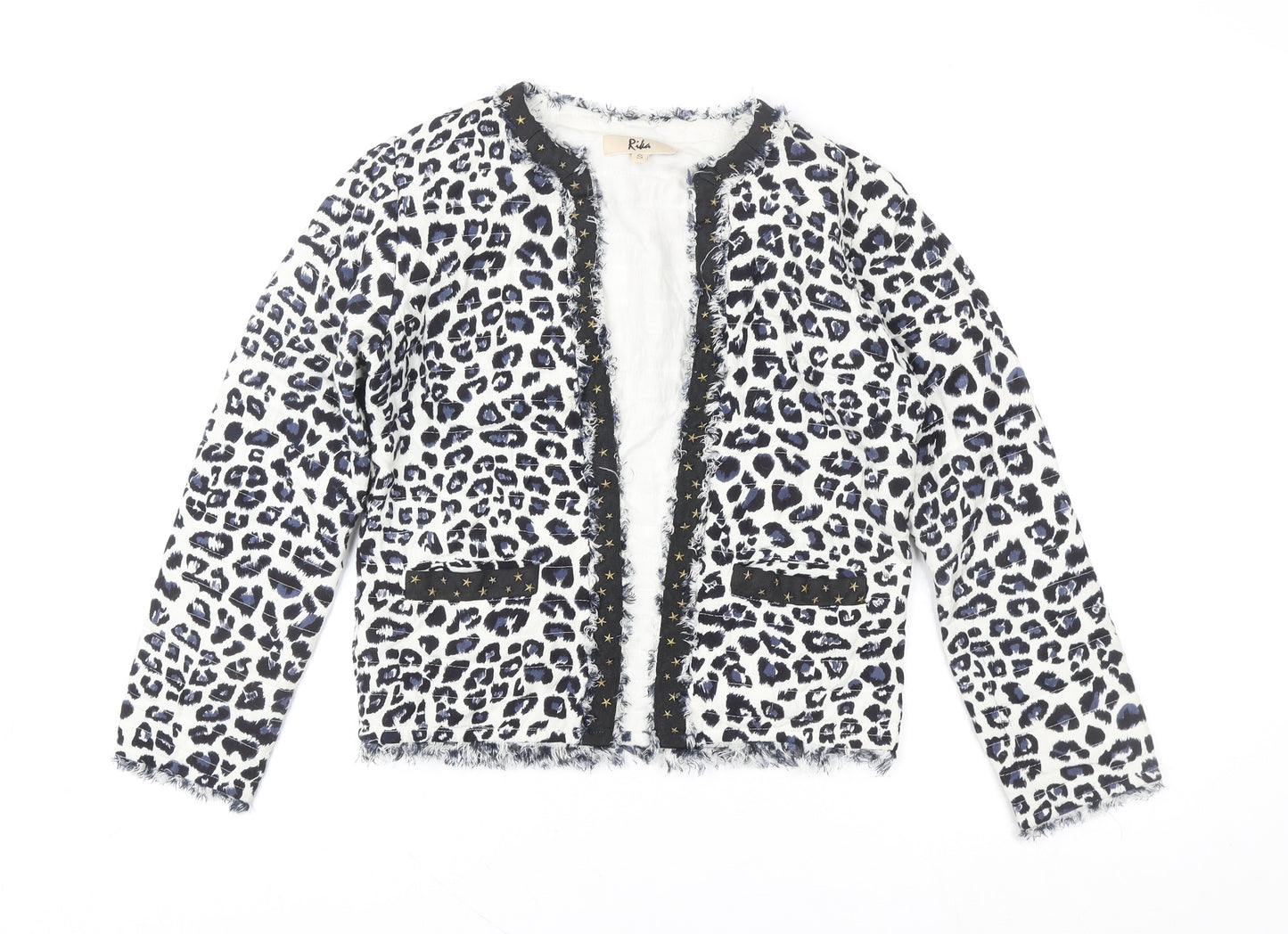 Rika Women's Multicoloured Animal Print Short Jacket Size S