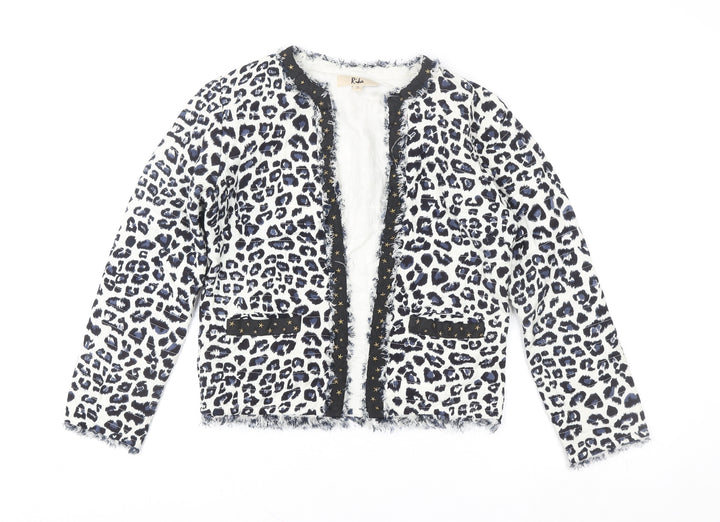 Rika Women's Multicoloured Animal Print Short Jacket Size S