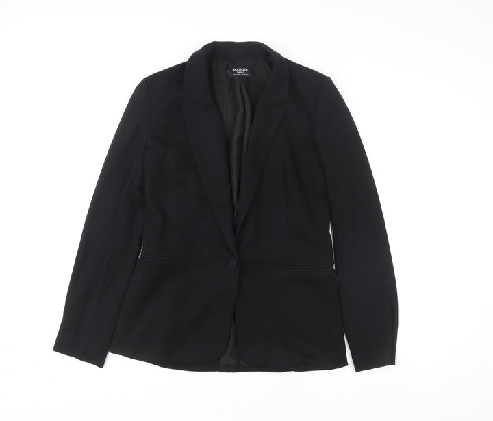 Mango Women’s Black Blazer Jacket Size 8 Regular Business Style