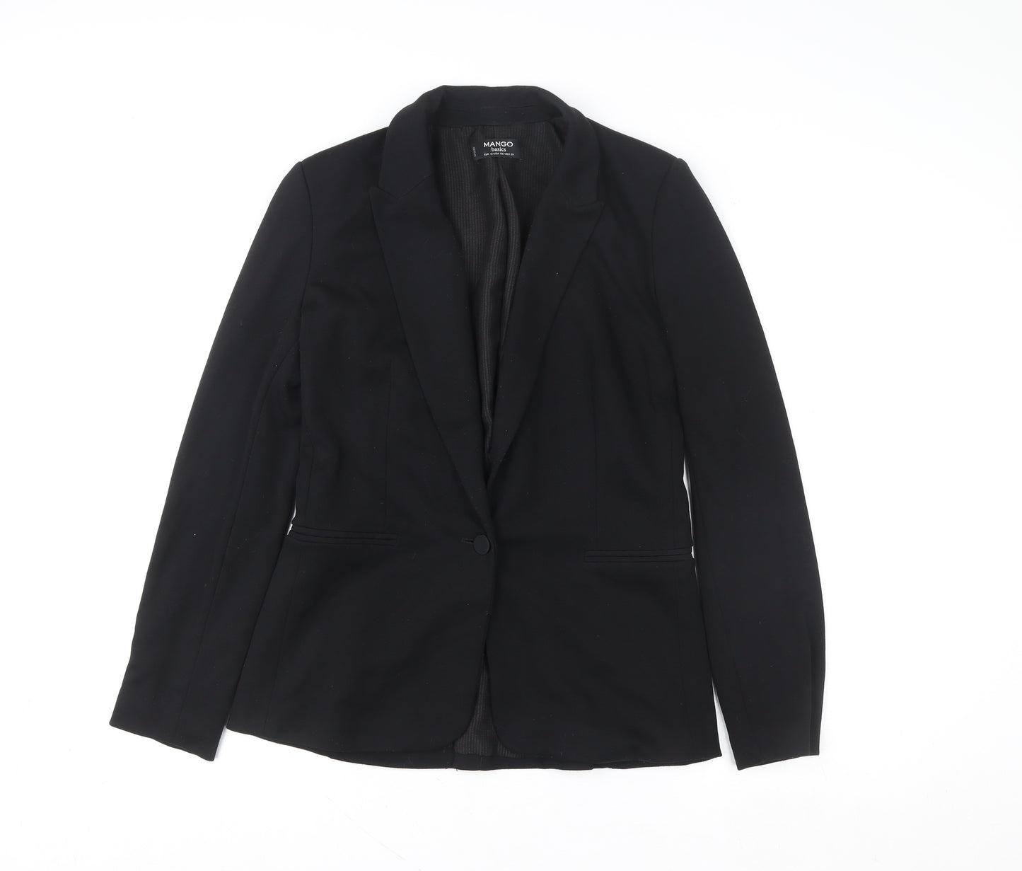 Mango Women’s Black Blazer Jacket Size 8 Regular Business Style